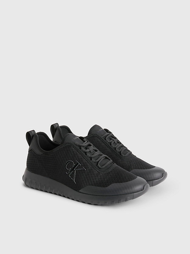 TRIPLE BLACK Recycled Mesh Trainers for men CALVIN KLEIN JEANS