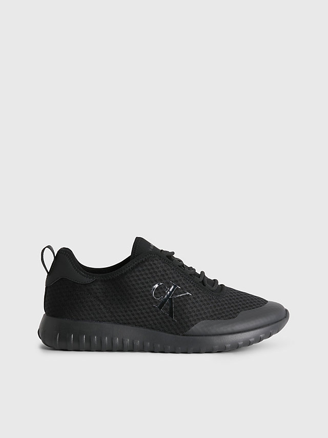 Triple Black Recycled Mesh Trainers undefined men Calvin Klein