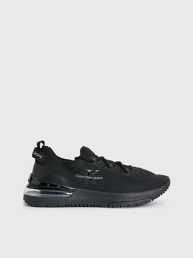TRIPLE BLACK Recycled Knit Trainers for men CALVIN KLEIN JEANS