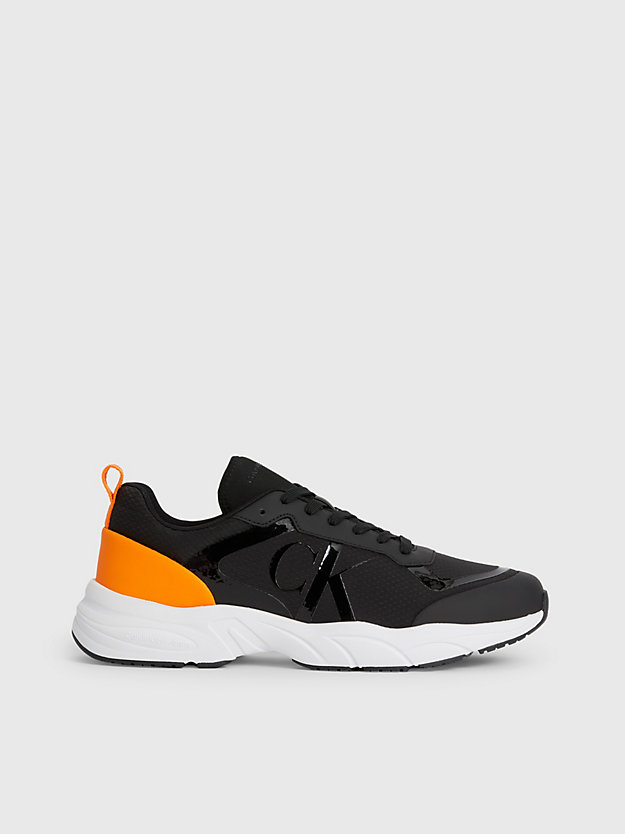 black recycled mesh trainers for men calvin klein jeans