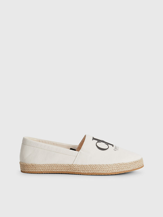 ANCIENT WHITE Recycled Canvas Espadrilles for men CALVIN KLEIN JEANS