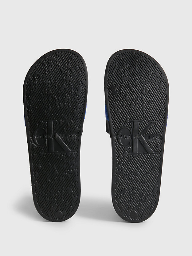 BLACK/IMPERIAL BLU Recycled Ripstop Sliders for men CALVIN KLEIN JEANS