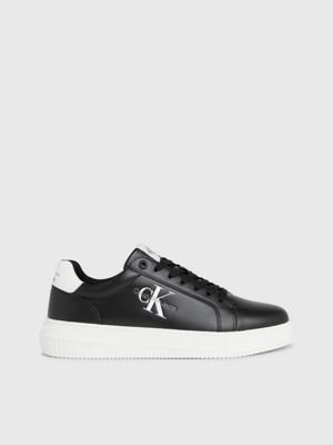 Schoenen voor heren | Zwarte leren schoenen | Calvin Klein®
