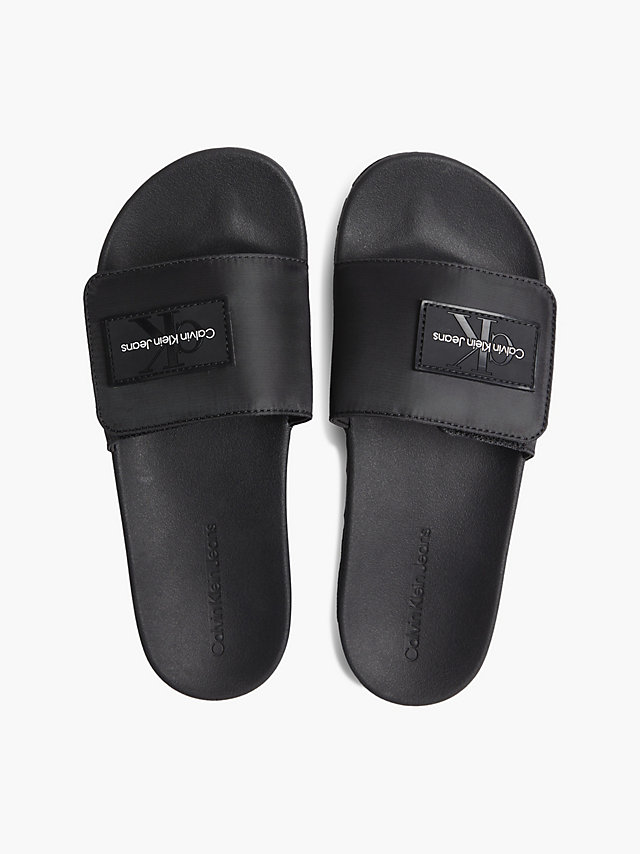 Black > Recycelte Slippers Mit Logo > undefined Herren - Calvin Klein
