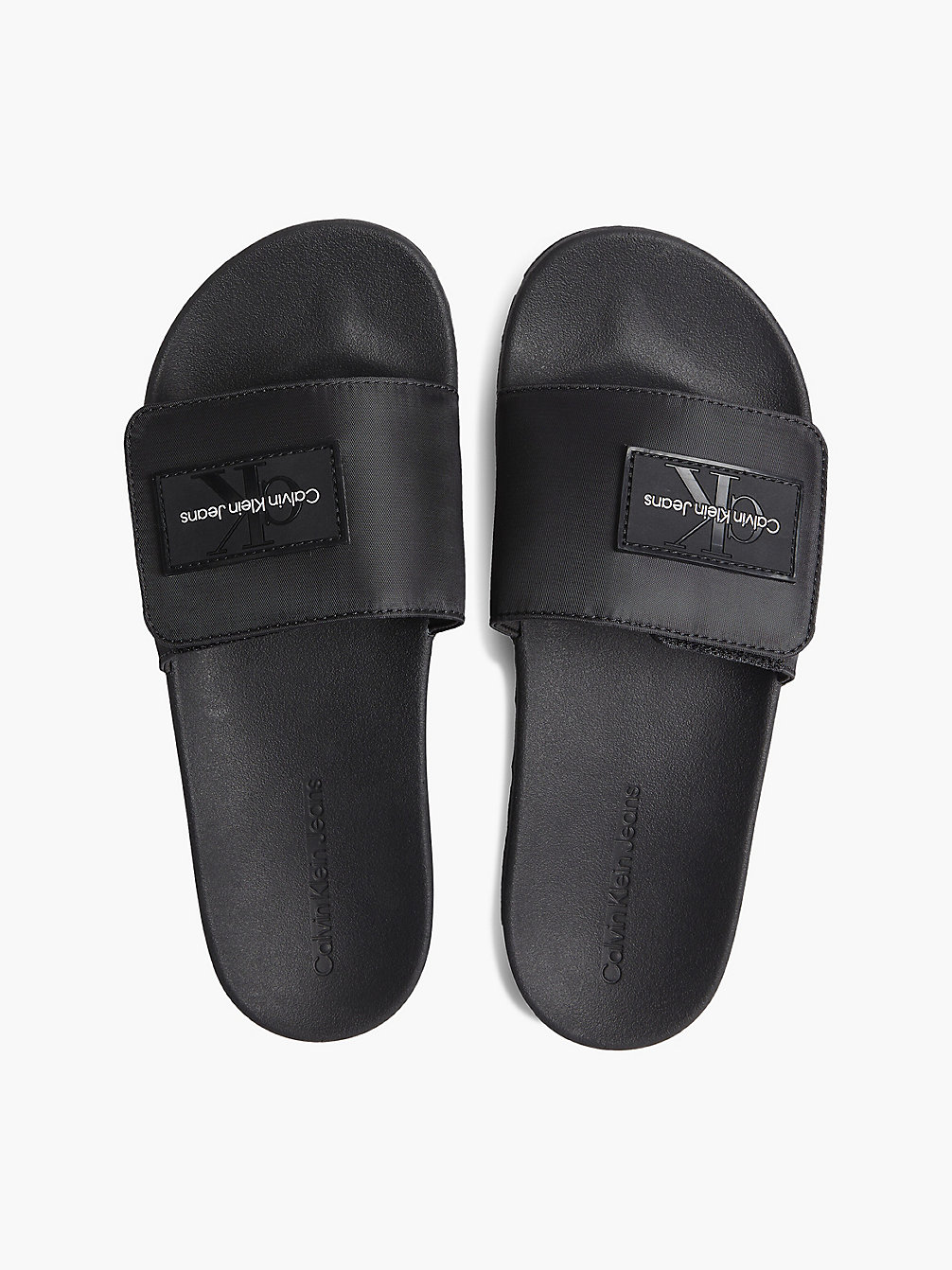 BLACK Recycelte Slippers Mit Logo undefined Herren Calvin Klein