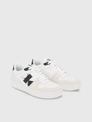 calvin klein white trainers