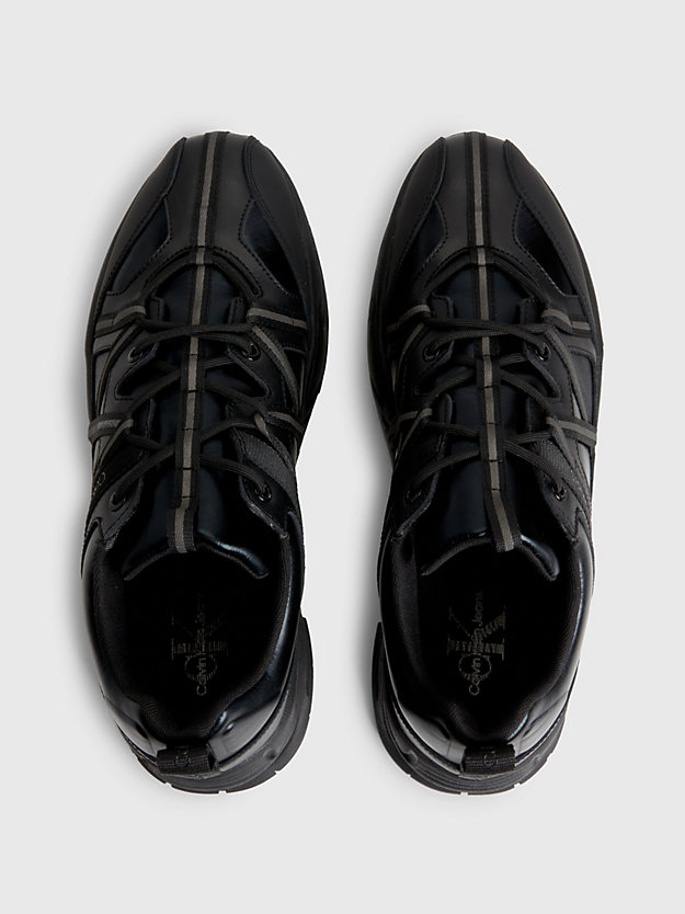 TRIPLE BLACK Chunky sneaker in pelle Vibram® da men CALVIN KLEIN JEANS