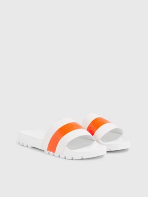 Orange calvin shop klein sliders