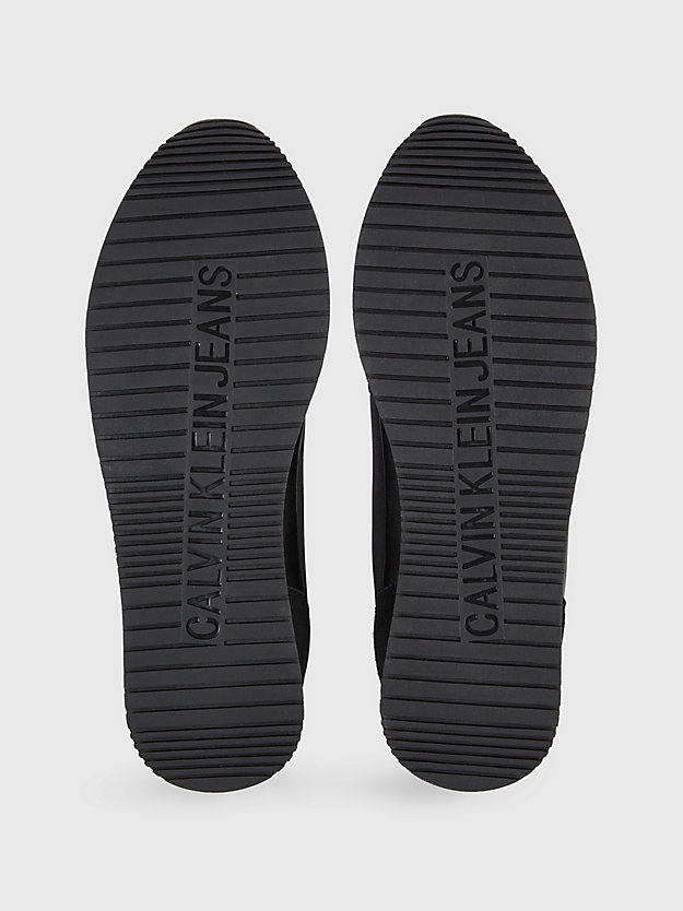 zapatillas de nailon reciclado black/bright white de hombre calvin klein jeans