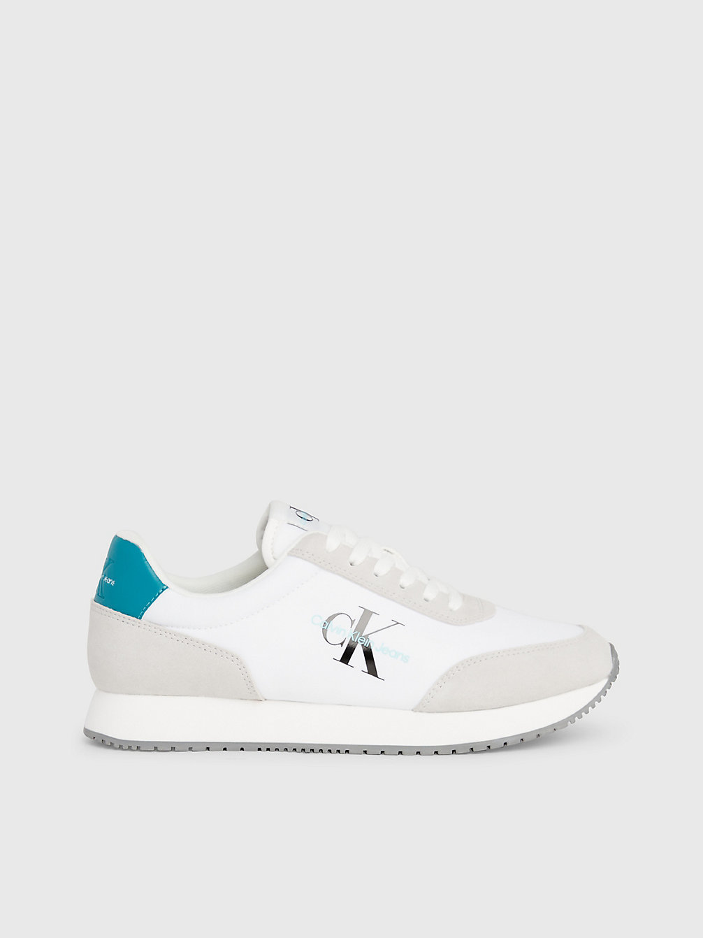 B WHITE/OYSTER MUSHROOM/TINT Logo-Sneakers undefined Herren Calvin Klein