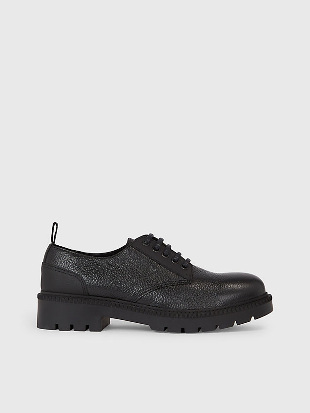  leather lace-up shoes for men calvin klein jeans