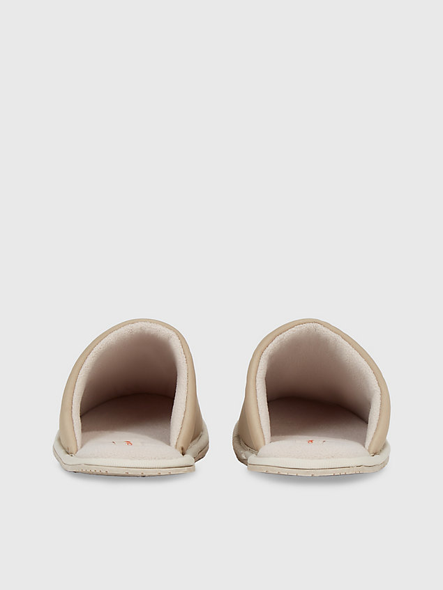 brown slippers voor heren - calvin klein jeans
