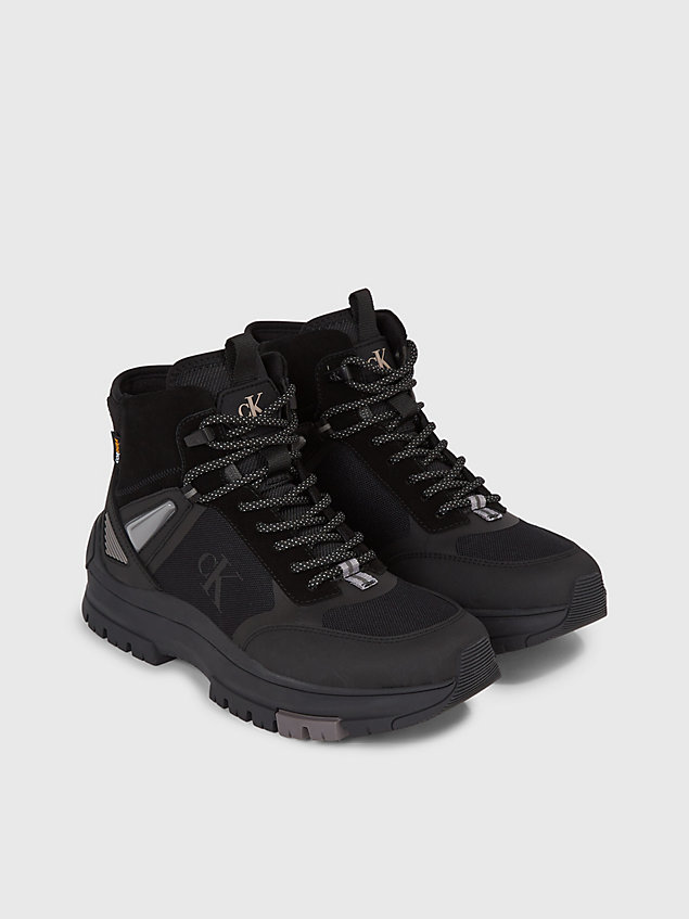black cordura® hybrid boots for men calvin klein jeans