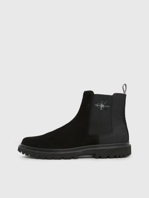 black suède chelsea boots voor heren - calvin klein jeans