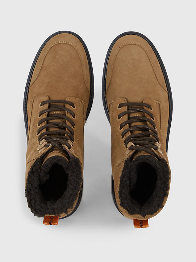 brown leder-boots für herren - calvin klein jeans