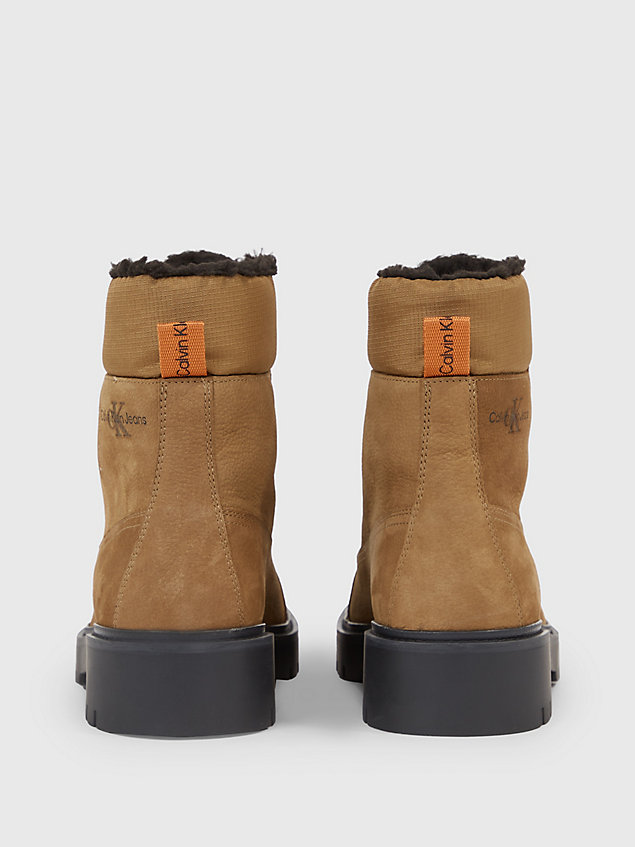 brown leder-boots für herren - calvin klein jeans
