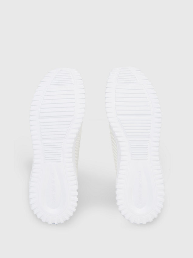 white sneakers aus mesh für herren - calvin klein jeans