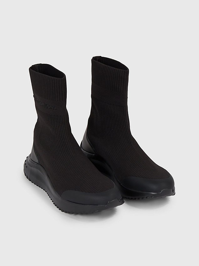 black high-top sok sneakers voor heren - calvin klein jeans