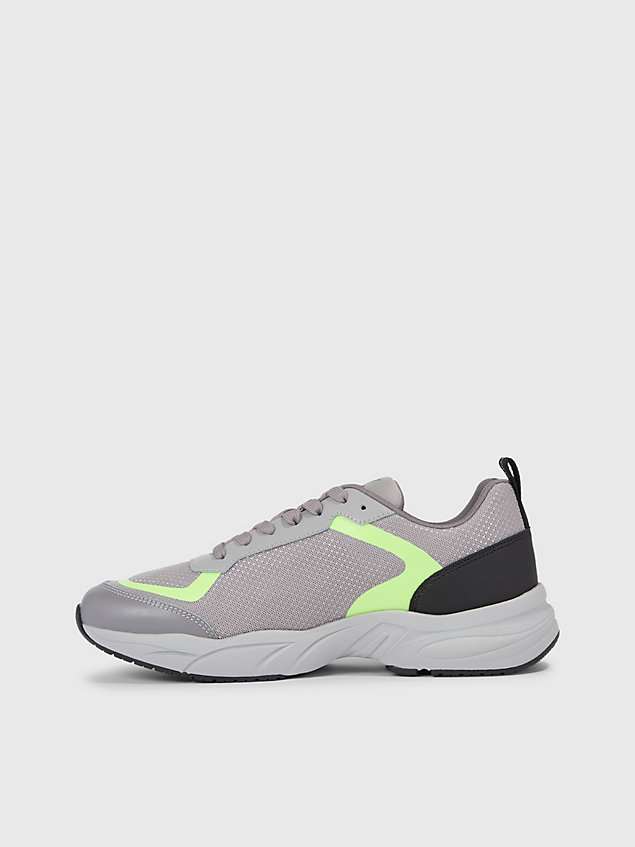 grey mesh trainers for men calvin klein jeans