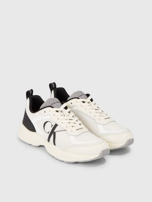 Calvin klein black maya mesh and suede hot sale fashion trainers