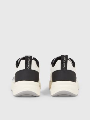 Calvin klein black maya mesh and suede hot sale fashion trainers