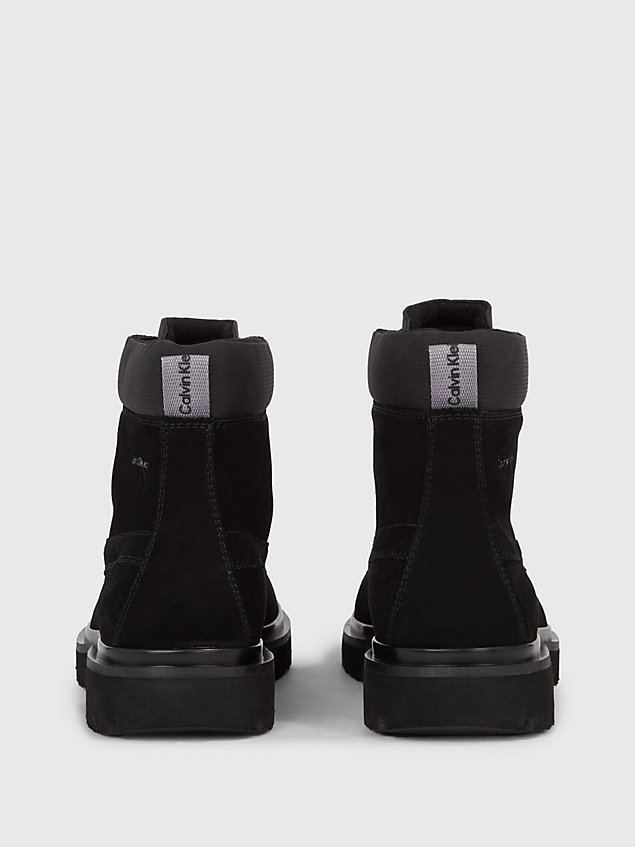 black wildleder-boots für herren - calvin klein jeans