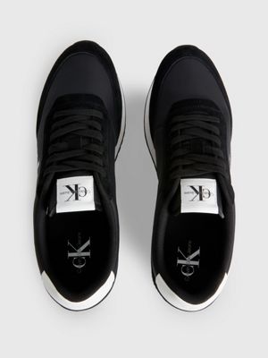 BLACK Zapatillas de ante de hombre CALVIN KLEIN JEANS