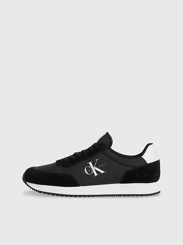 BLACK Suede Trainers for men CALVIN KLEIN JEANS