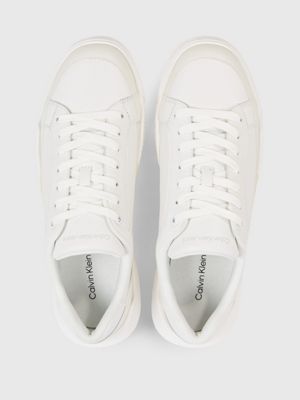 calvin klein white trainers