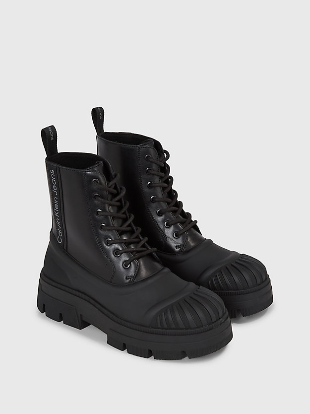 Leather Platform Boots Calvin Klein® | YM0YM008140GT