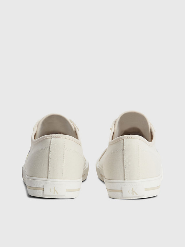 sneakers in tela riciclata - pride white da uomo calvin klein jeans