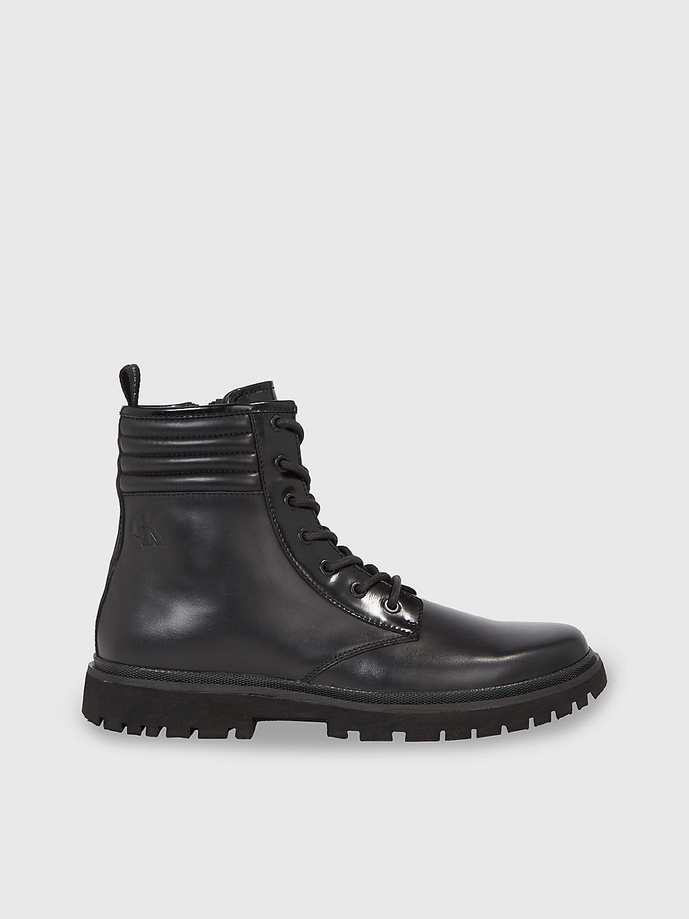 TRIPLE BLACK Leather Boots undefined men Calvin Klein