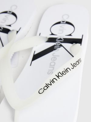 white flip flops for men calvin klein jeans