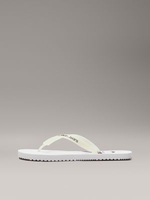 white flip flops for men calvin klein jeans