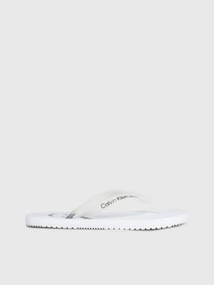 Calvin klein ladies flip flops best sale