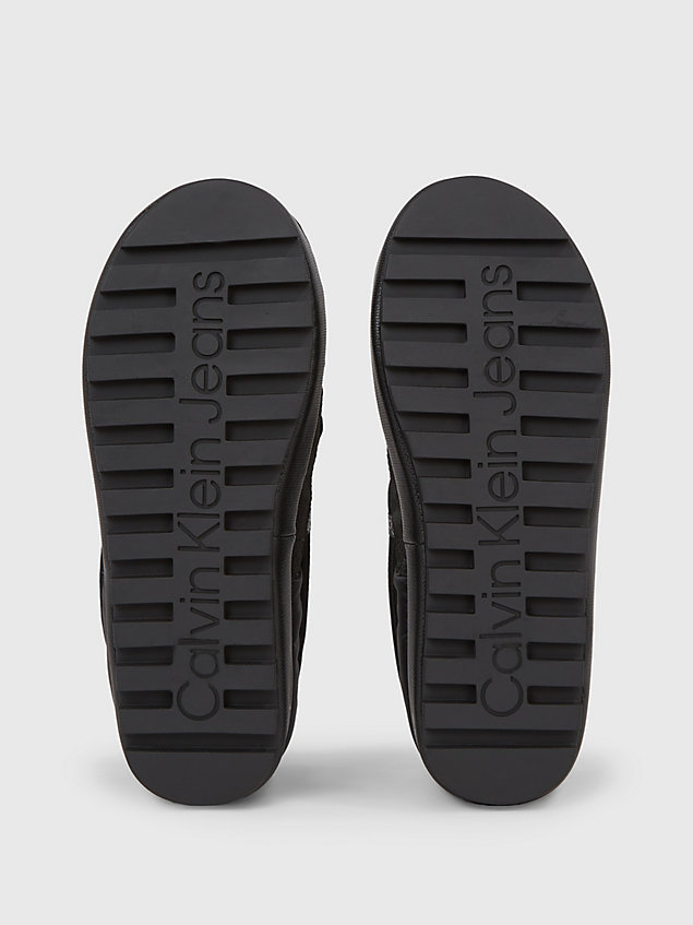 slippers con plataforma black de hombre calvin klein jeans