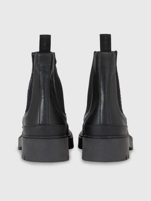 Faux leather outlet chelsea boots mens