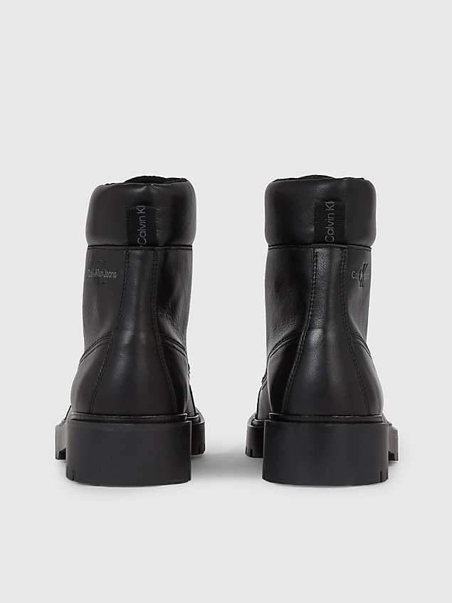 black leder-boots für herren - calvin klein jeans