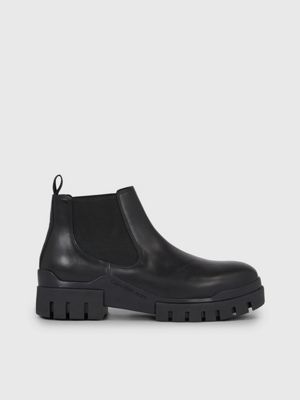 Calvin klein men's clearance corin leather chelsea boots