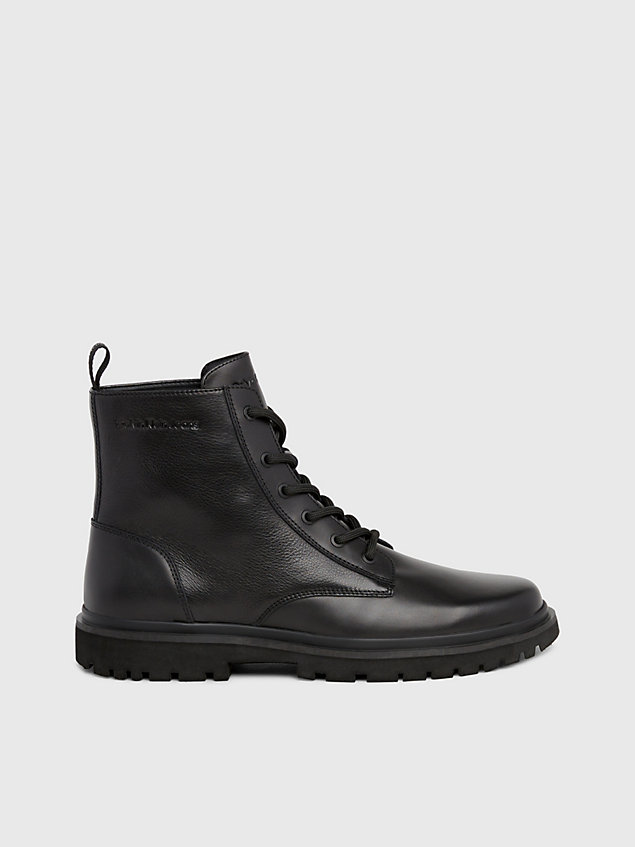 black leren chelsea boots voor heren - calvin klein jeans