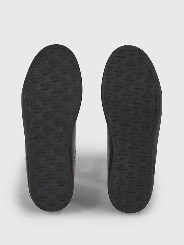 black leder-sneakers für herren - calvin klein jeans