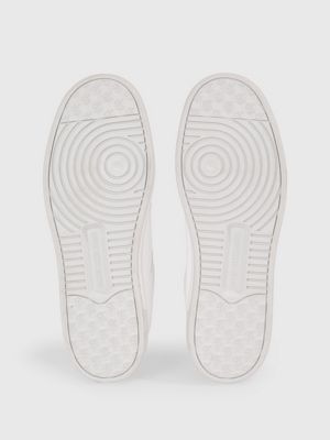 triple bright white sneakers aus kunstleder für herren - calvin klein jeans