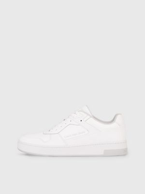 triple bright white sneakers aus kunstleder für herren - calvin klein jeans