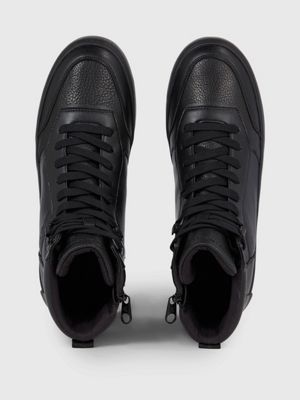 Leather High-Top Trainers Calvin Klein® | YM0YM008720GT