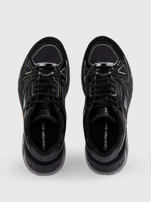 Calvin klein black chunky clearance trainers