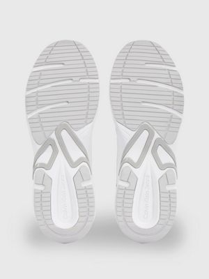 bright white/oyster mushroom trainers for men calvin klein jeans