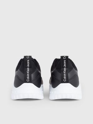 black/bright white/silver trainers for men calvin klein jeans