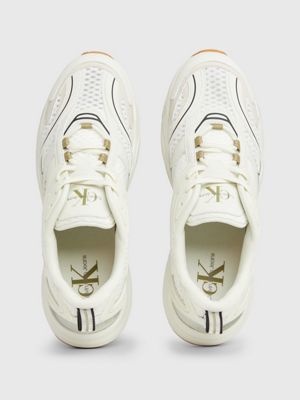 icicle/eggshell/black trainers for men calvin klein jeans