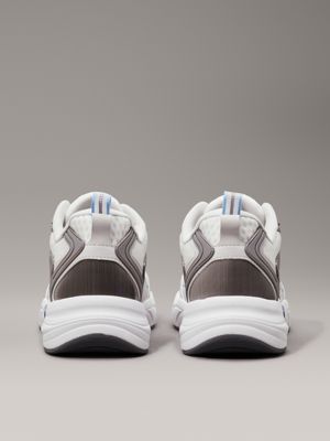 bright white/oyster mushroom/blue trainers for men calvin klein jeans