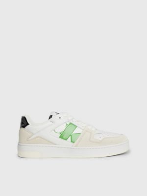 white suede trainers for men calvin klein jeans